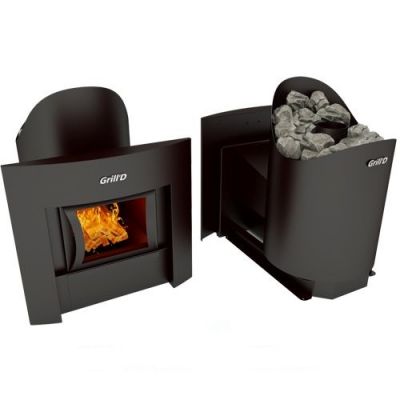  фото Печь для бани Grill'D Aurora 160 window black